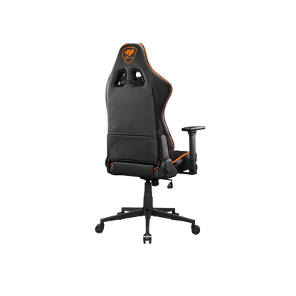COUGAR ARMOR ONE GAMING CHAIR-V2 F W/ HEADREST & LUMBAR CUSHION (BLACK/ORANGE)