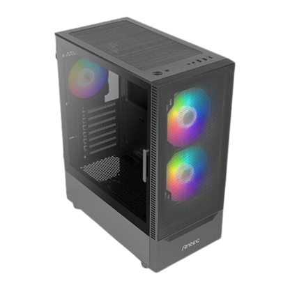 ANTEC NX410 MID TOWER CASE W/ TEMPERED GLASS SIDE PANEL, 3 ARGB FANS