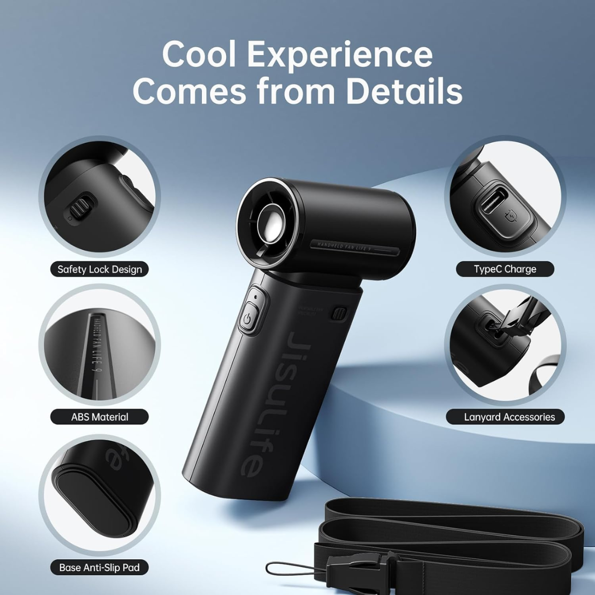 JISULIFE HANDHELD FAN LIFE9 3600MAH
