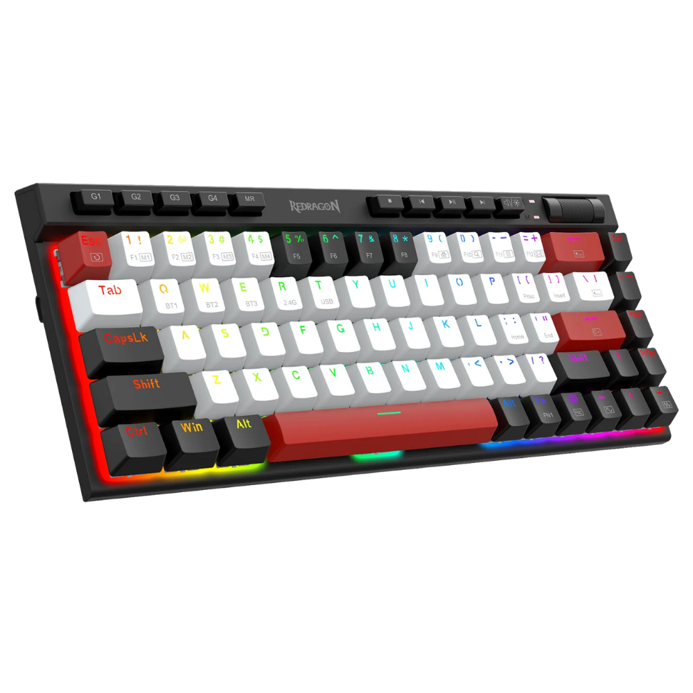 REDRAGON MAGIC-WAND MINI PRO RGB TRI-MODE MECHANICAL GAMING KEYBOARD (RED SWITCH)