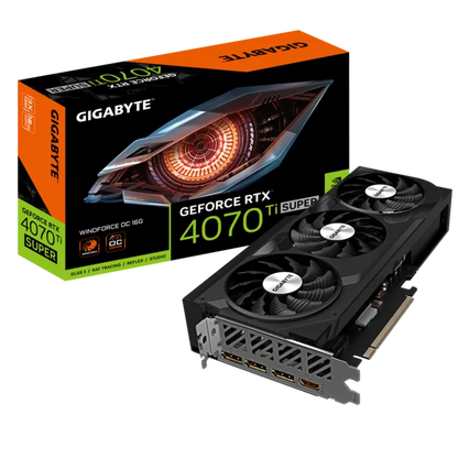 GIGABYTE RTX 4070TI SUPER 16GB 256BIT GDDR6X WINDFORCE OC (HDMI, 3XDP)