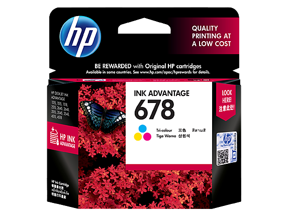 HP CZ108AA (678) TRI-COLOR INK CARTRIDGE