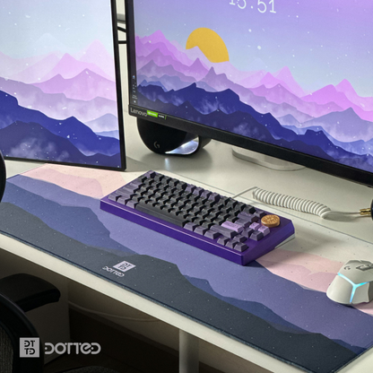 DOTTED MOUNTAIN RIDGE 900X400MM DESK MAT (4MM)