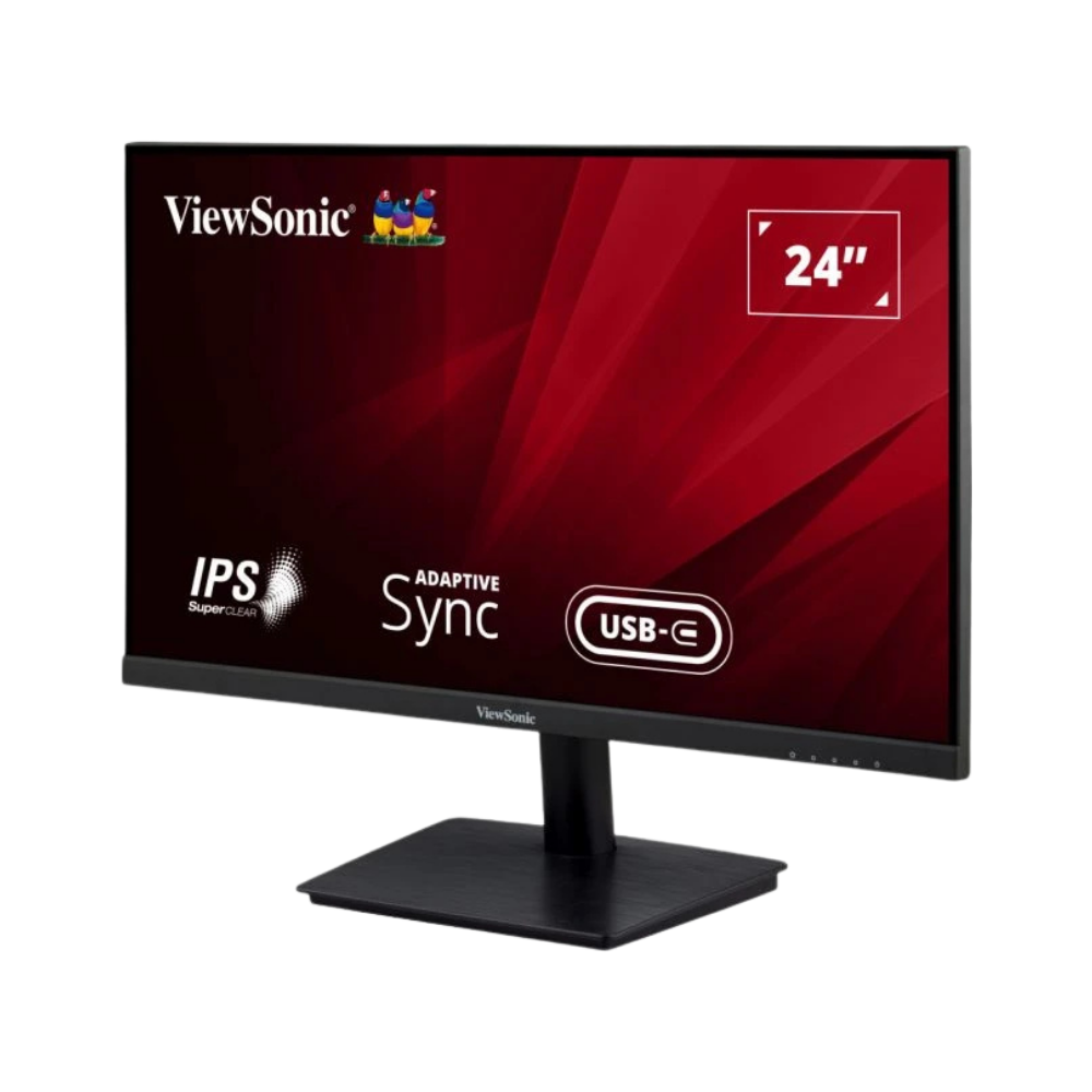 VIEWSONIC VA2409-MHU 23.6" WIDE FULL HD LED IPS MONITOR W/ SPEAKER WLMNT (VGA, HDMI, TYPE-C)