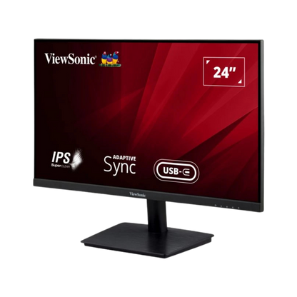 VIEWSONIC VA2409-MHU 23.6" WIDE FULL HD LED IPS MONITOR W/ SPEAKER WLMNT (VGA, HDMI, TYPE-C)