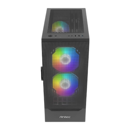 ANTEC NX410 MID TOWER CASE W/ TEMPERED GLASS SIDE PANEL, 3 ARGB FANS