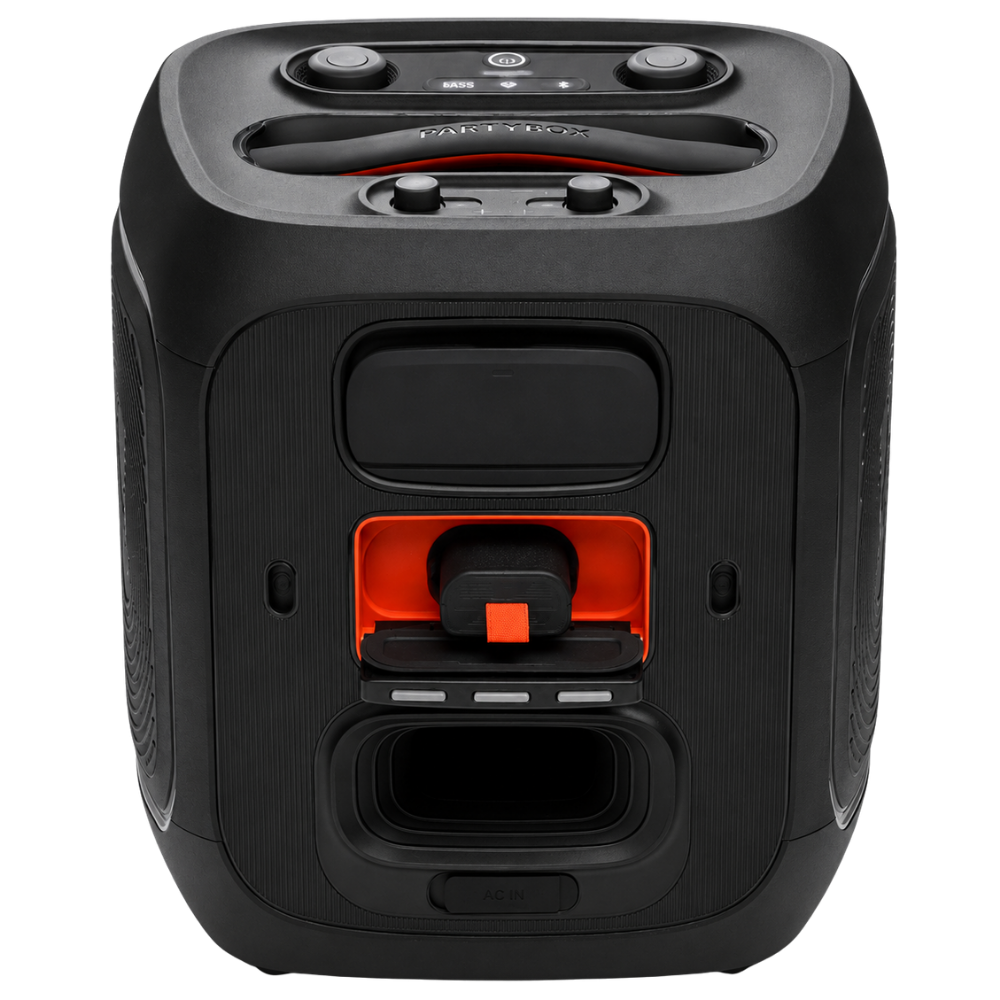 JBL PARTYBOX ENCORE 2 PLUS PORTABLE BLUETOOTH SPEAKER W/ 2 WIRELESS MIC (BLACK)