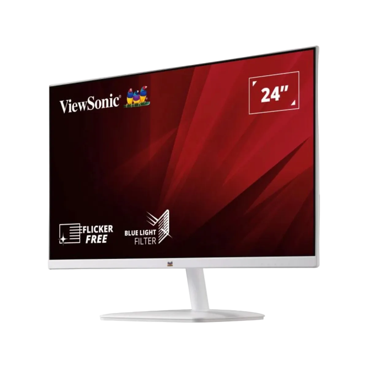 VIEWSONIC VA2430-H-W-6 23.8" WIDE FULL HD LED MONITOR WLMNT (VGA, HDMI) (WHITE)