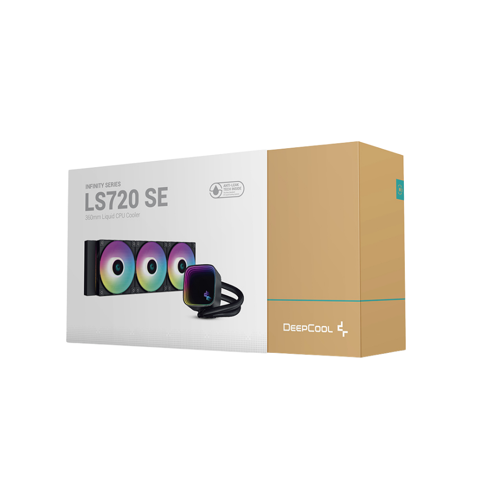 DEEPCOOL LS720 SE 360MM AIO ARGB LIQUID CPU COOLER (BLACK)
