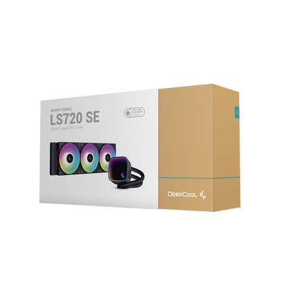 DEEPCOOL LS720 SE 360MM AIO ARGB LIQUID CPU COOLER (BLACK)