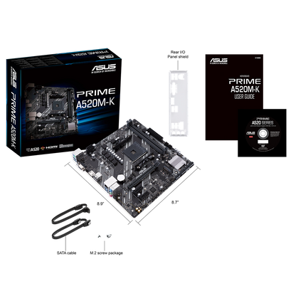 ASUS PRIME A520M-K 2DDR4 M.2 MOTHERBOARD (DB15, HDMI)