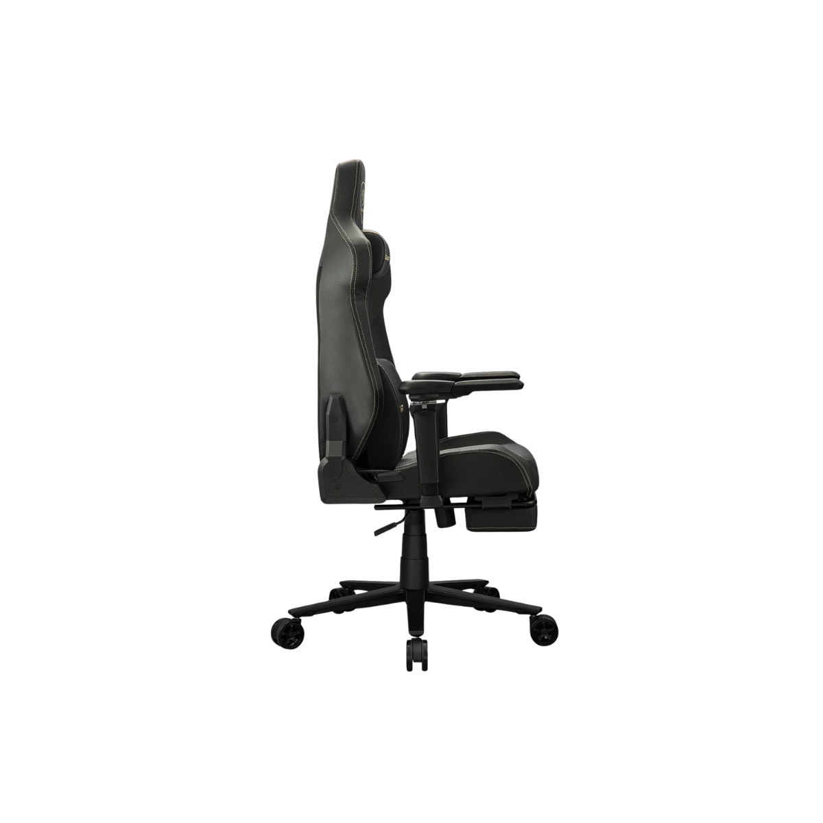 COUGAR ARMOR EVO M GAMING CHAIR W/ HEADREST & LUMBAR CUSHION, 5D-ARMREST (BLACK/GOLD)