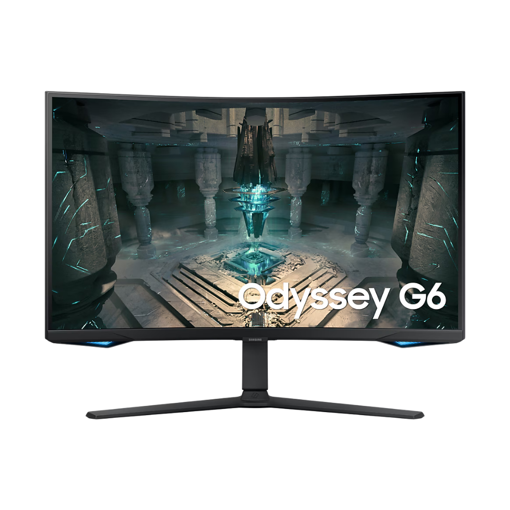 SAMSUNG ODYSSEY G6 LS32BG652EEXXP 32" QHD CURVE GAMING MONITOR 240HZ 1MS W/ SPKR WLMNT HAS (2XHDMI, DP)