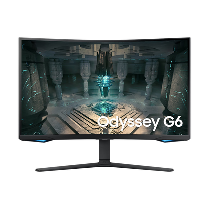 SAMSUNG ODYSSEY G6 LS32BG652EEXXP 32" QHD CURVE GAMING MONITOR 240HZ 1MS W/ SPKR WLMNT HAS (2XHDMI, DP)
