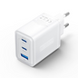 VENTION 65W (2XUSB-C, 1XUSB-A) GAN FAST CHARGER-White