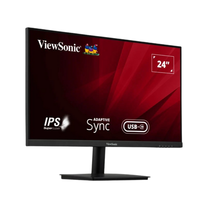 VIEWSONIC VA2409-MHU 23.6" WIDE FULL HD LED IPS MONITOR W/ SPEAKER WLMNT (VGA, HDMI, TYPE-C)