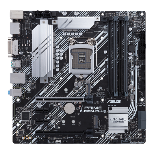 ASUS PRIME Z490M-PLUS 4DDR4 2XM.2 MOTHERBOARD (DVI, HDMI, DP)