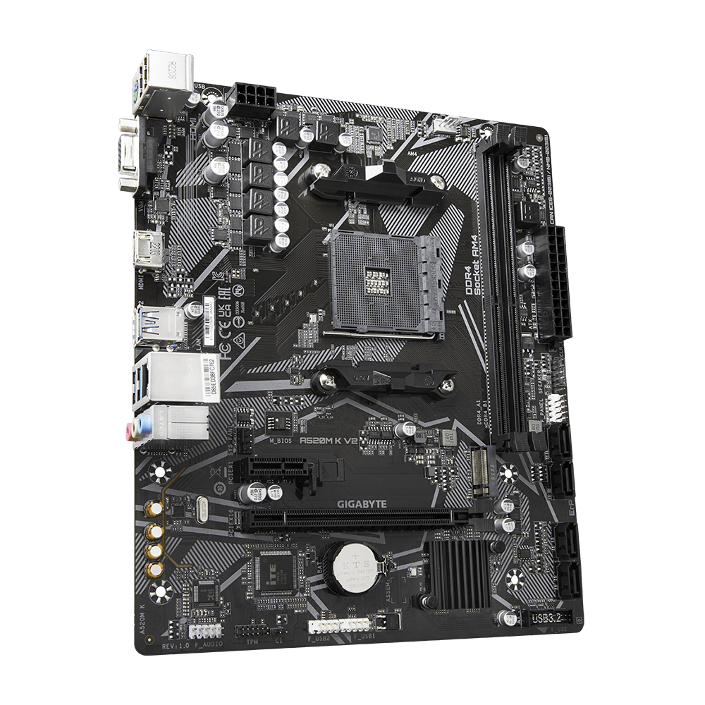 GIGABYTE A520M K V2 2DDR4 M.2 MOTHERBOARD (DB15, HDMI)
