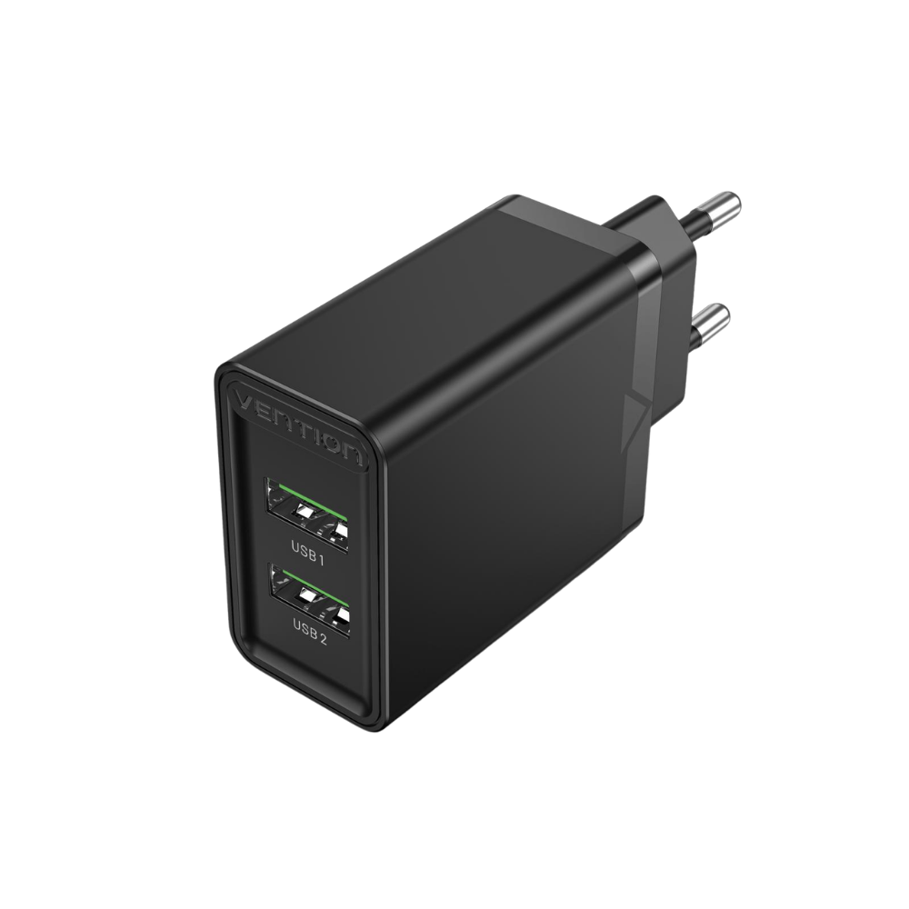 VENTION 36W (2XUSB-A) GANTECH CHARGER (BLACK)