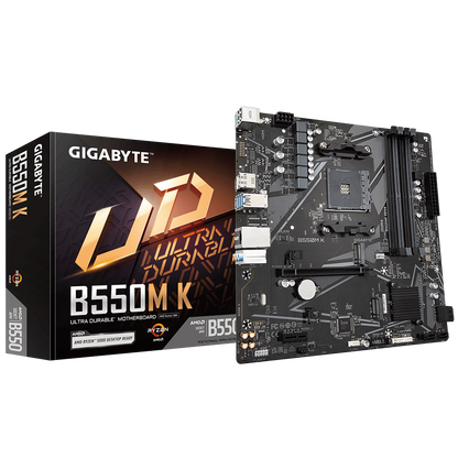GIGABYTE GA-B550M-K 4DDR4 2XM.2 MOTHERBOARD (HDMI,DP)