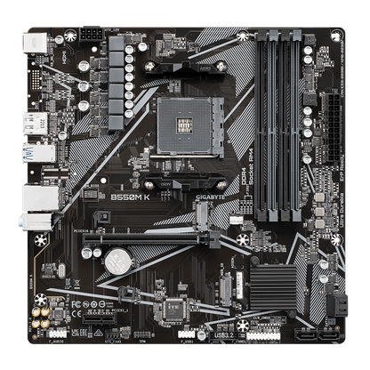GIGABYTE GA-B550M-K 4DDR4 2XM.2 MOTHERBOARD (HDMI,DP)