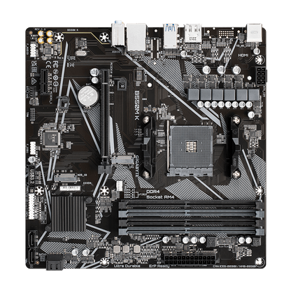 GIGABYTE GA-B550M-K 4DDR4 2XM.2 MOTHERBOARD (HDMI,DP)