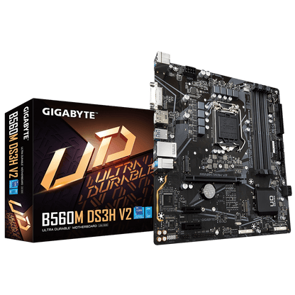GIGABYTE B560M-DS3H V2 4DDR4 2XM.2 MOTHERBOARD (DVI, HDMI, DP)