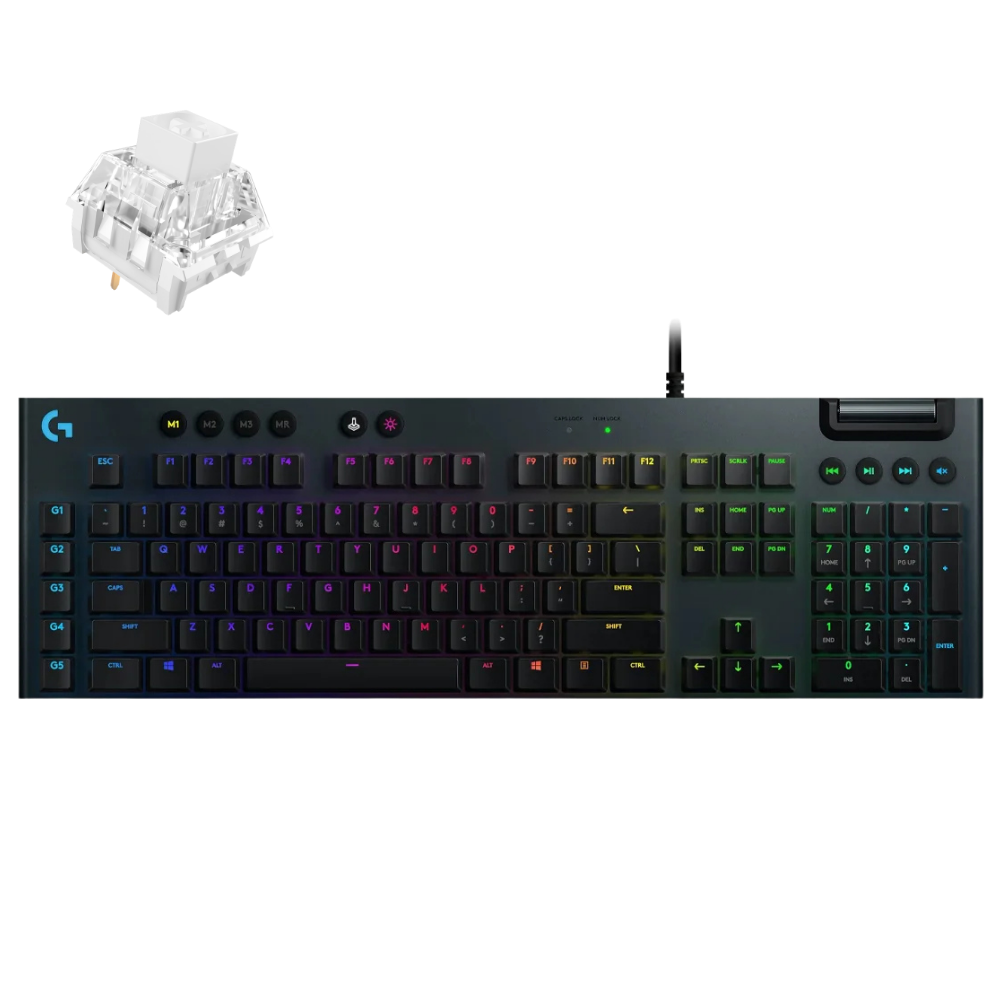LOGITECH G913 TKL LIGHTSPEED WIRELESS RGB MECHANICAL GAMING KEYBOARD - GL CLICKY