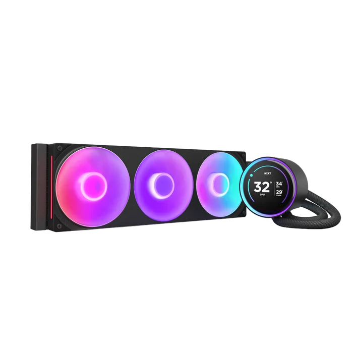 NZXT KRAKEN ELITE 360 RGB AIO LIQUID COOLER W/ LCD DISPLAY, RGB FANS