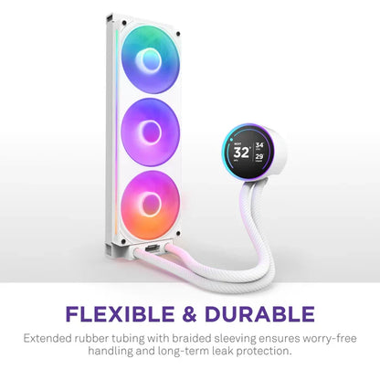 NZXT KRAKEN ELITE 360 RGB AIO LIQUID COOLER W/ LCD DISPLAY, RGB FANS