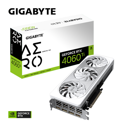 GIGABYTE RTX 4060TI 16GB 128BIT GDDR6 AERO OC (2XHDMI, 2XDP)