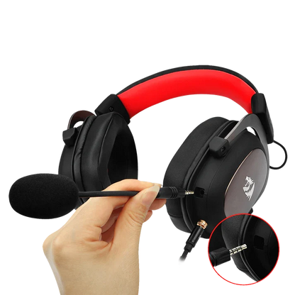 REDRAGON ZEUS2 7.1 VRTUAL SURROUND GMG HDST (PC, PS4, XBX ONE, NINTENDO SWTCH, MOBL) (WHITE/RED)