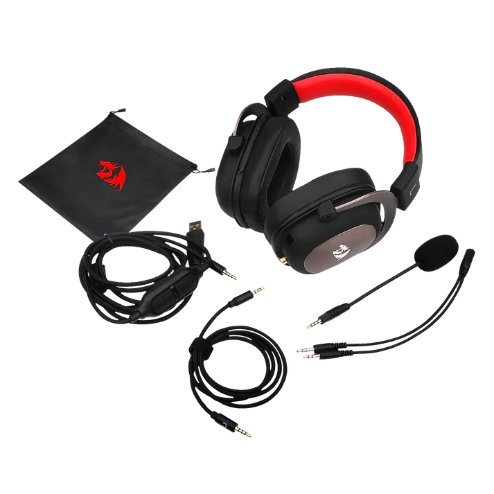 REDRAGON ZEUS2 7.1 VRTUAL SURROUND GMG HDST (PC, PS4, XBX ONE, NINTENDO SWTCH, MOBL) (WHITE/RED)