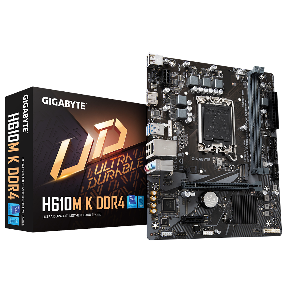 GIGABYTE H610M-K 2DDR4 M.2 MOTHERBOARD (HDMI)