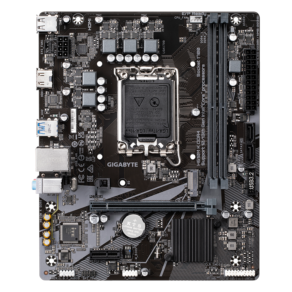 GIGABYTE H610M-K 2DDR4 M.2 MOTHERBOARD (HDMI)