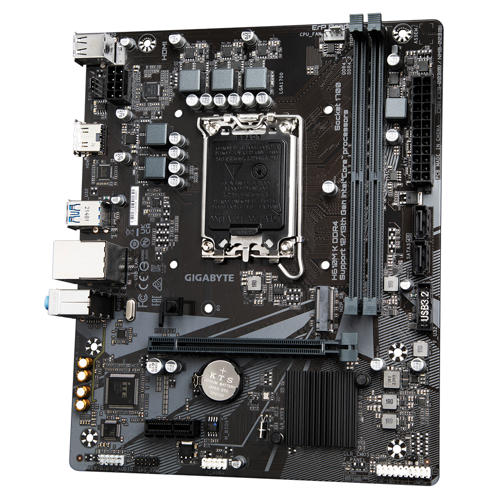 GIGABYTE H610M-K 2DDR4 M.2 MOTHERBOARD (HDMI)