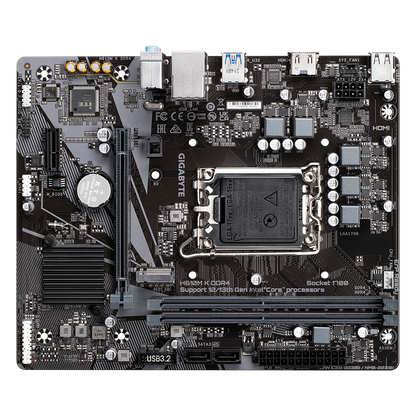 GIGABYTE H610M-K 2DDR4 M.2 MOTHERBOARD (HDMI)