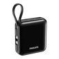 PHILIPS 10000MAH W/ BUILT-IN 22.5W USB-C & LIGHTNING CABLE (1XUSB-C) POWERBANK BLACK