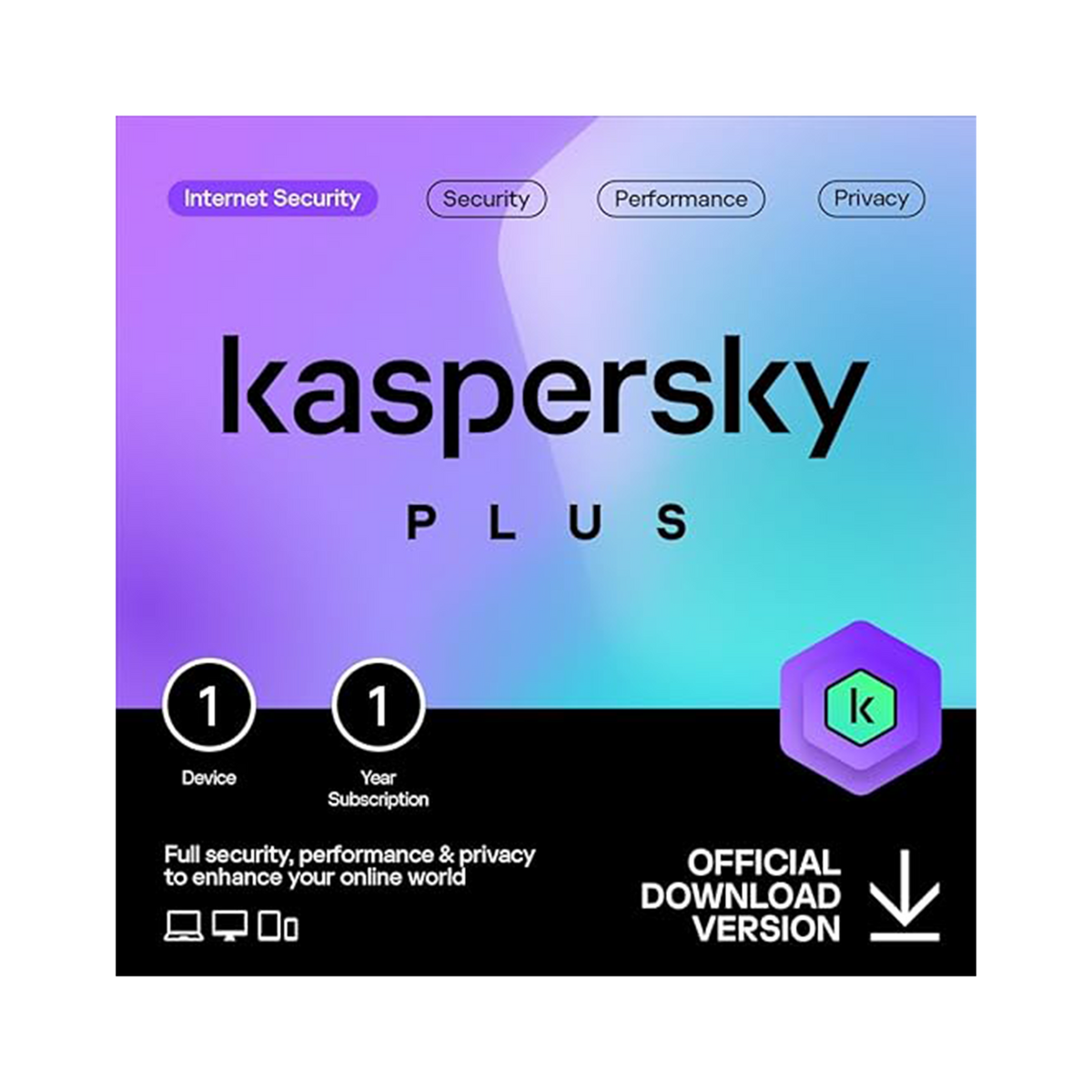 KASPERSKY PLUS 1-YEAR, 1-DEVICE - PC Quickbuys