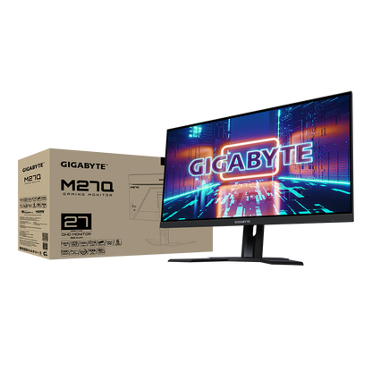 GIGABYTE M27Q 27" QHD LED IPS KVM GAMING MONITOR 0.5MS 170HZ (2XHDMI, DP, USB-C)