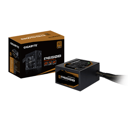 GIGABYTE P650B 650W 1X120MM FAN, 80PLUS-BRONZE, 6SATA, 4PCIE, 80PLUS-BRONZE