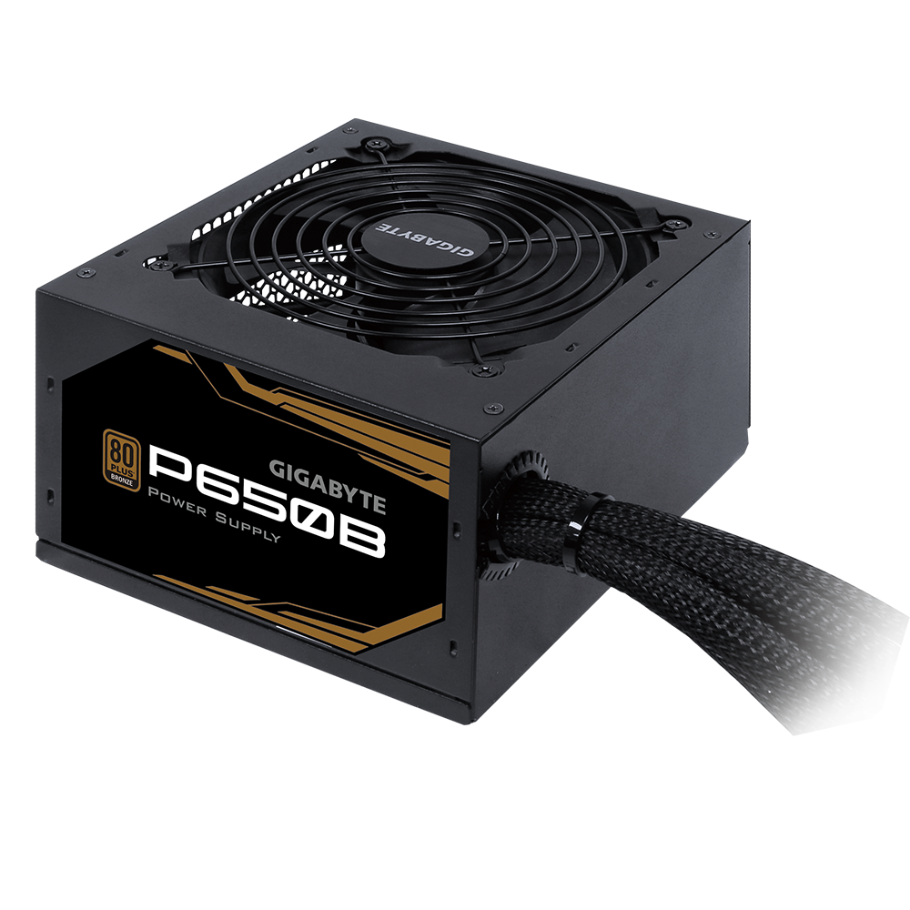 GIGABYTE P650B 650W 1X120MM FAN, 80PLUS-BRONZE, 6SATA, 4PCIE, 80PLUS-BRONZE