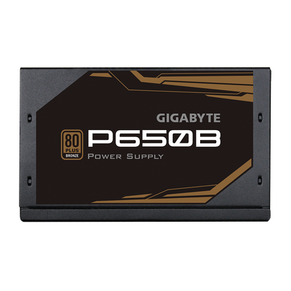 GIGABYTE P650B 650W 1X120MM FAN, 80PLUS-BRONZE, 6SATA, 4PCIE, 80PLUS-BRONZE