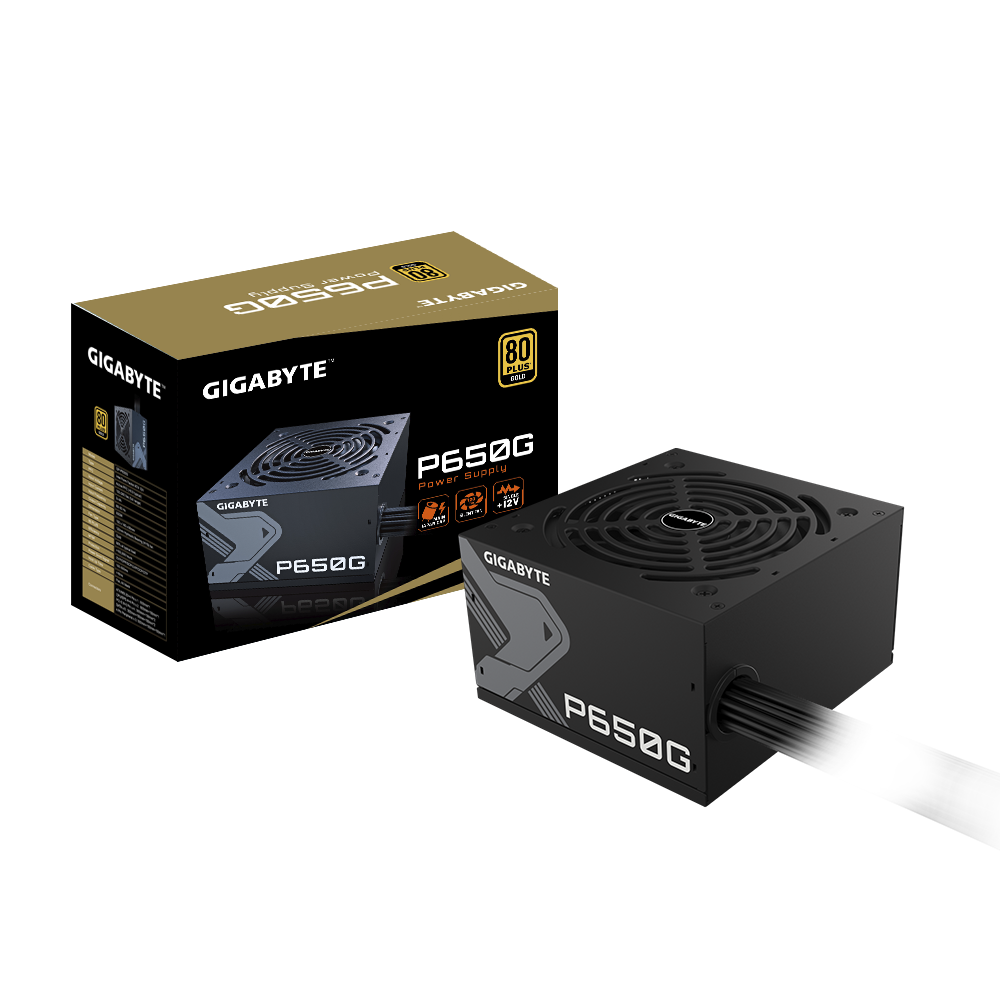 GIGABYTE P650G 650W 1X120MM FAN, 6SATA, 4PCIE, ACTIVE PFC, 80PLUS-GOLD