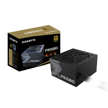 GIGABYTE P650G 650W 1X120MM FAN, 6SATA, 4PCIE, ACTIVE PFC, 80PLUS-GOLD
