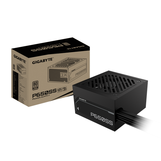 GIGABYTE P650SS 650W 1X120MM FAN, 5SATA, 2PCIE, ACTIVE PFC, 80PLUS SILVER