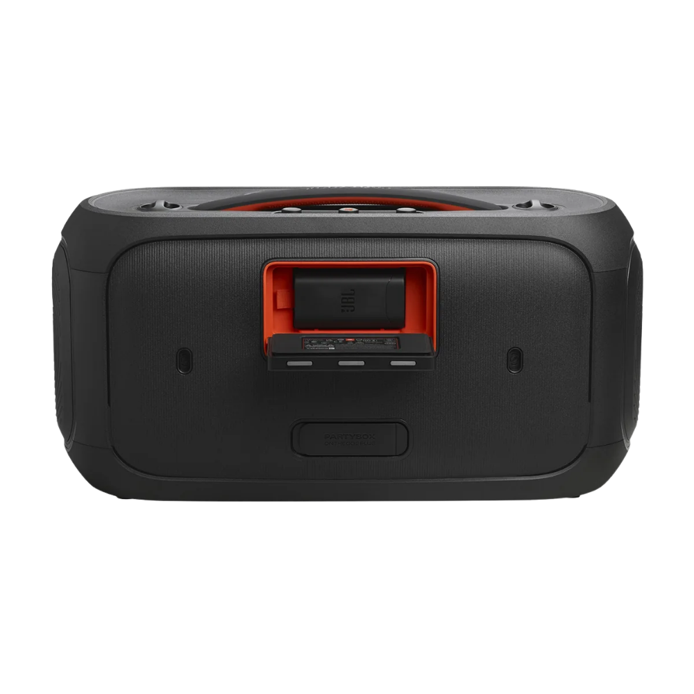 JBL PARTYBOX ON-THE-GO 2 PLUS PORTABLE BLUETOOTH SPEAKER W/ 2 WIRELESS MIC (BLACK)