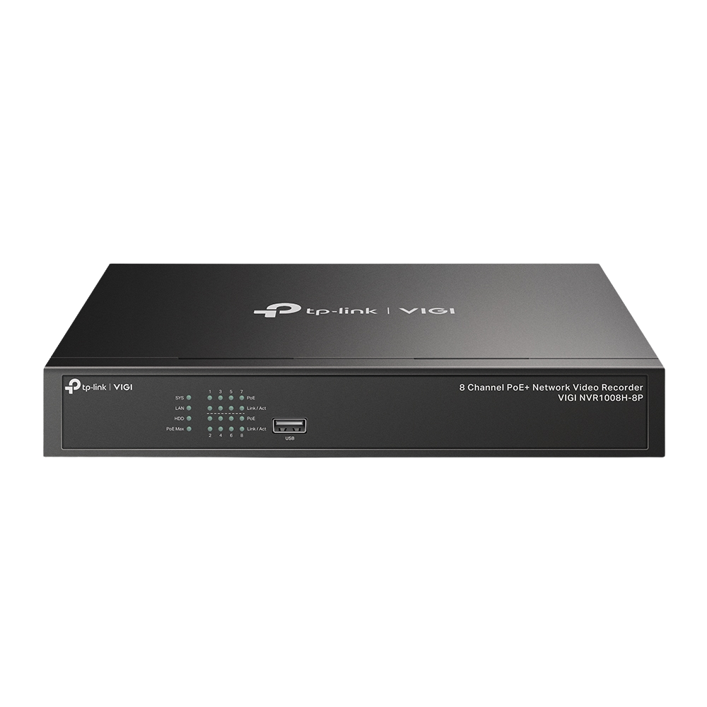 TPLINK VIGI 8CH 2MP FULL COLOR CAMERA KIT (NVR1008H-8P, 4XC420, 4XC320, 8X20M UTP CABLE)