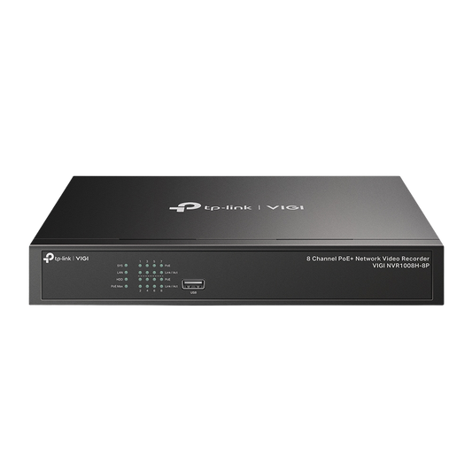 TPLINK VIGI 8CH 2MP FULL COLOR CAMERA KIT (NVR1008H-8P, 4XC420, 4XC320, 8X20M UTP CABLE)