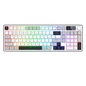 REDRAGON ARIA PRO TRI-MODE RGB MEMBRANE KEYBOARD W/ LCD & KNOB (WHITE GRAY BLACK)